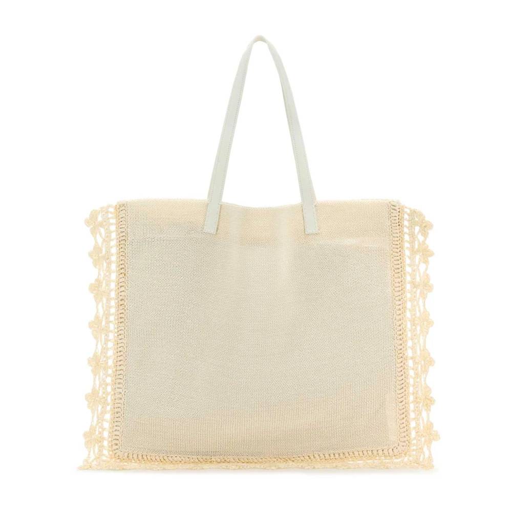 JW Anderson Hæklet Indkøbstaske - Tasker - Dame - Beige - ONE SIZE -