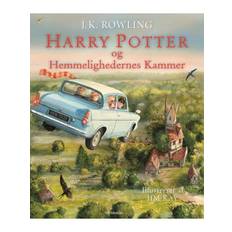 Harry Potter Illustreret 2 - Harry Potter og Hemmelighedernes Kammer - Ungdomsbog - hardcover