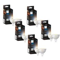 Philips Hue GU5,3 MR16 LED-pære, White Ambiance, Zigbee + Bluetooth (10 pak)
