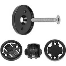 Ultralätt ztto mtb cykel headset datorhållare stam topplock cykel stoppur gps mount för garmin bryton cateye - Svart