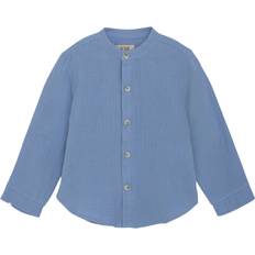 Huttelihut Shirt LS Muslin Stl. 116 pojkar - Toppar Från Magasin - Quiet Harbor (116)