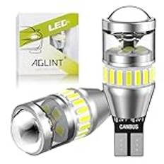 AGLINT W16W T15 LED Lampor för Automatisk Bakljus CANBUS 25SMD 912 921 906 904 12V 24V för Bakljus Bil 6500K Vit 2st