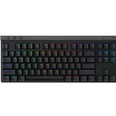 Logitech G G515 - Tangentbord - LIGHTSPEED - TKL - bakgrundsbelyst - USB, Bluetooth, 2.4 GHz - svart