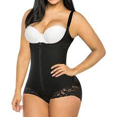 Fajas Colombianas Taljetræner Body Shaper Kvinder Reduktive Girdles Formende Strop Flad Mave Slankebælte Lynlås Mave Trimmer