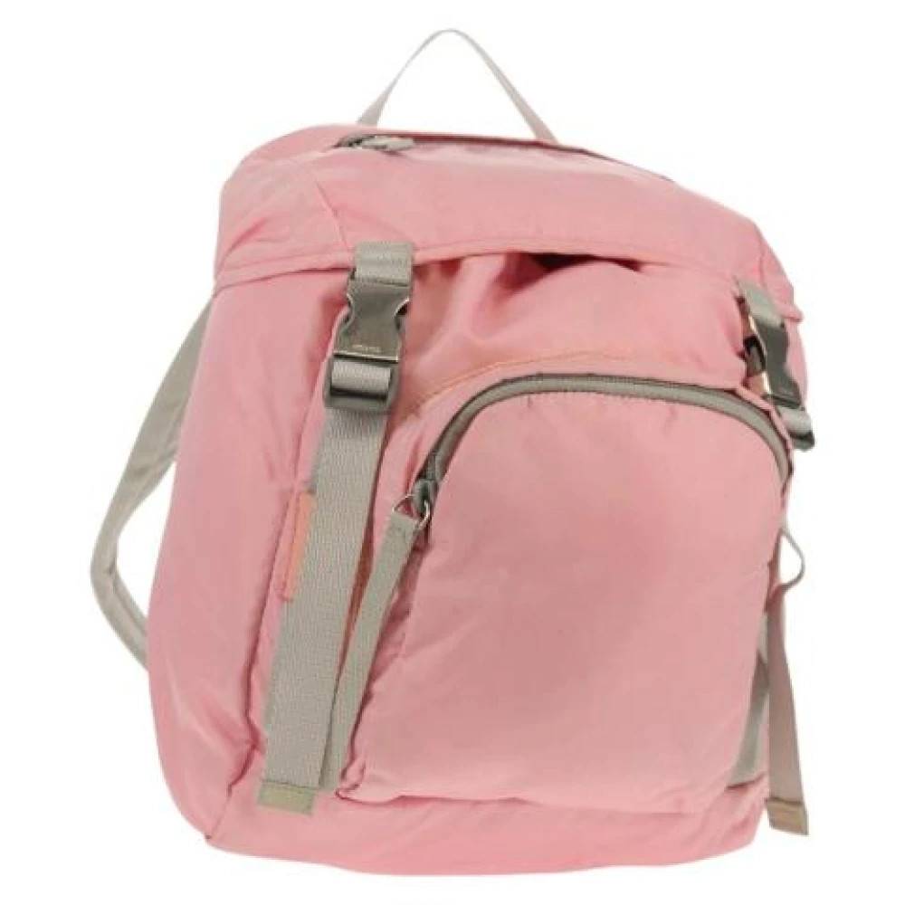 Prada Vintage Pre-owned Nylon Backpack - Vintage - Dame - Lyserød - ONE SIZE - Nylon
