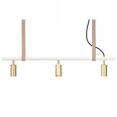 Long John Lampe 3-7 Spots - Hvid/Messing
