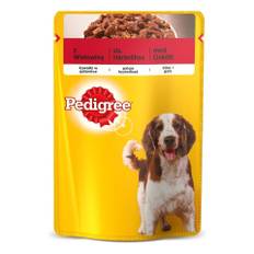 PEDIGREE Adult bitar i gelé med nötkött och lever 100g