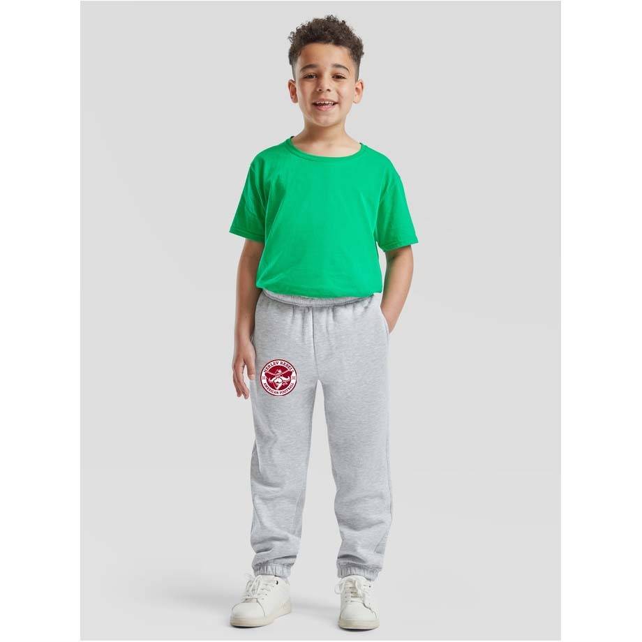 Herlev Rebels Børne joggingbukser (Incl. Herlev Rebels Lille logo på H/lår )-Heather Gray-164.