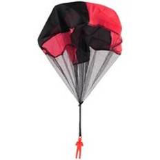 Hand kasta mini soldat fallskärm rolig leksak barn utomhus spel spela pedagogiska leksaker fly fallskärm sport för barn leksak - Röd
