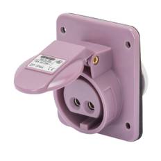 CEE Indbygnings udtag 10° 3P 16A 24V lilla IP44