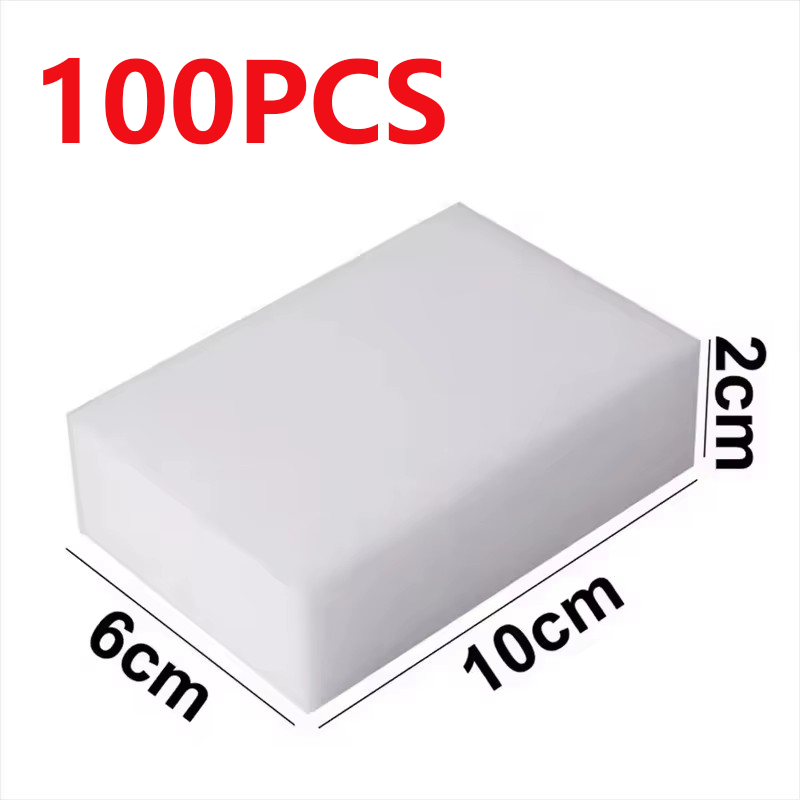 50/100Pcs Magic Sponge Cleaner Melamine Foam Scrubber for Kitchen Bathroom Stain Remover Dishware Household Cleaning Tools