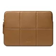 Bekvämt smalt skyddande laptopfodral 13-14 tum kompatibelt med 13-tum MacBook Pro och MacBook Air M4 M3 M2 M1, MacBook Pro 14 tum M4 M3 M2 M1 Pro/Max, quiltat fuskläder väska skyddsfodral för Mac