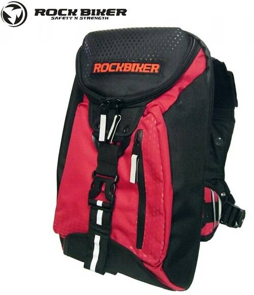 Rock biker business excelsior pack resor ryggsäck laptop tablett ryggsäck väska vattentät ryggsäck - Röd