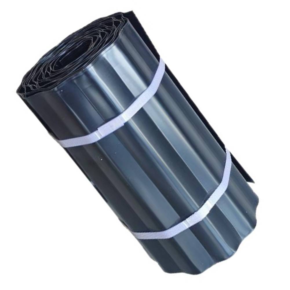 6 Pack 20FT Galvanized Steel Landscape Edging Flexible Metal Garden Border For Lawn Flower Bed Fence Black Corrugated