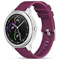 Vobafe 20 mm rem kompatibel med Garmin Vivoactive 3-rem, mjukt silikonrem ersättningsarmband för Garmin Vivoactive 3 Music/Venu/Vivomove 3/Luxe/Style/HR/Forerunner 245/645 Music, fuchsia