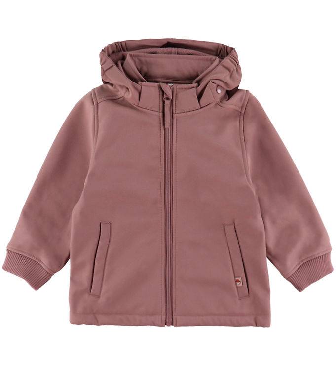 DYR-Cph Softshelljakke - Dyrevild - Dk Rose Beige Rød Panda - DYR - 4 år (104) - Softshell