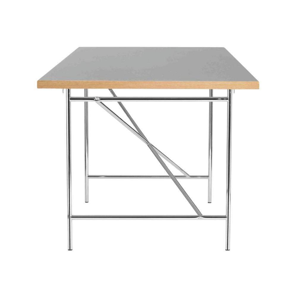 PLEASE WAIT to be SEATED EIERMANN1 Desk Skrivbord (120x80 cm) Grey Linoleum & Chrome