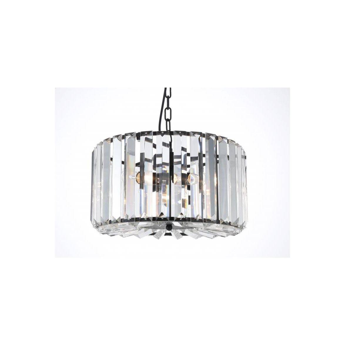 Norrsken Design Kristallkrona Young Svartlackerad 38cm