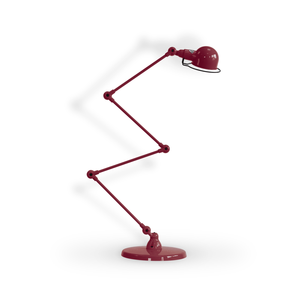 Signal SI433 gulvlampe fra Jieldé - Burgundy / Blank