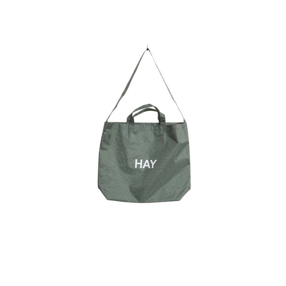 HAY Grid Crossover Bag Medium Taske  Dark Green