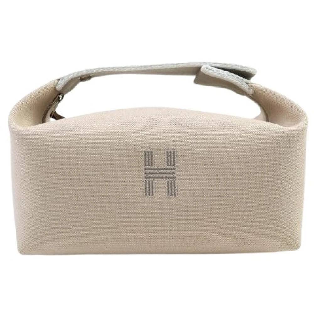 Hermès Vintage Pre-owned Brid A Cotton Pouch - Vintage - Dame - Beige - ONE SIZE - Bomuld