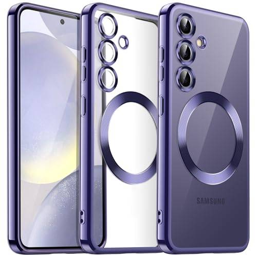 JETech Magnetiskt Skal för Samsung Galaxy S24, Cobalt Violet