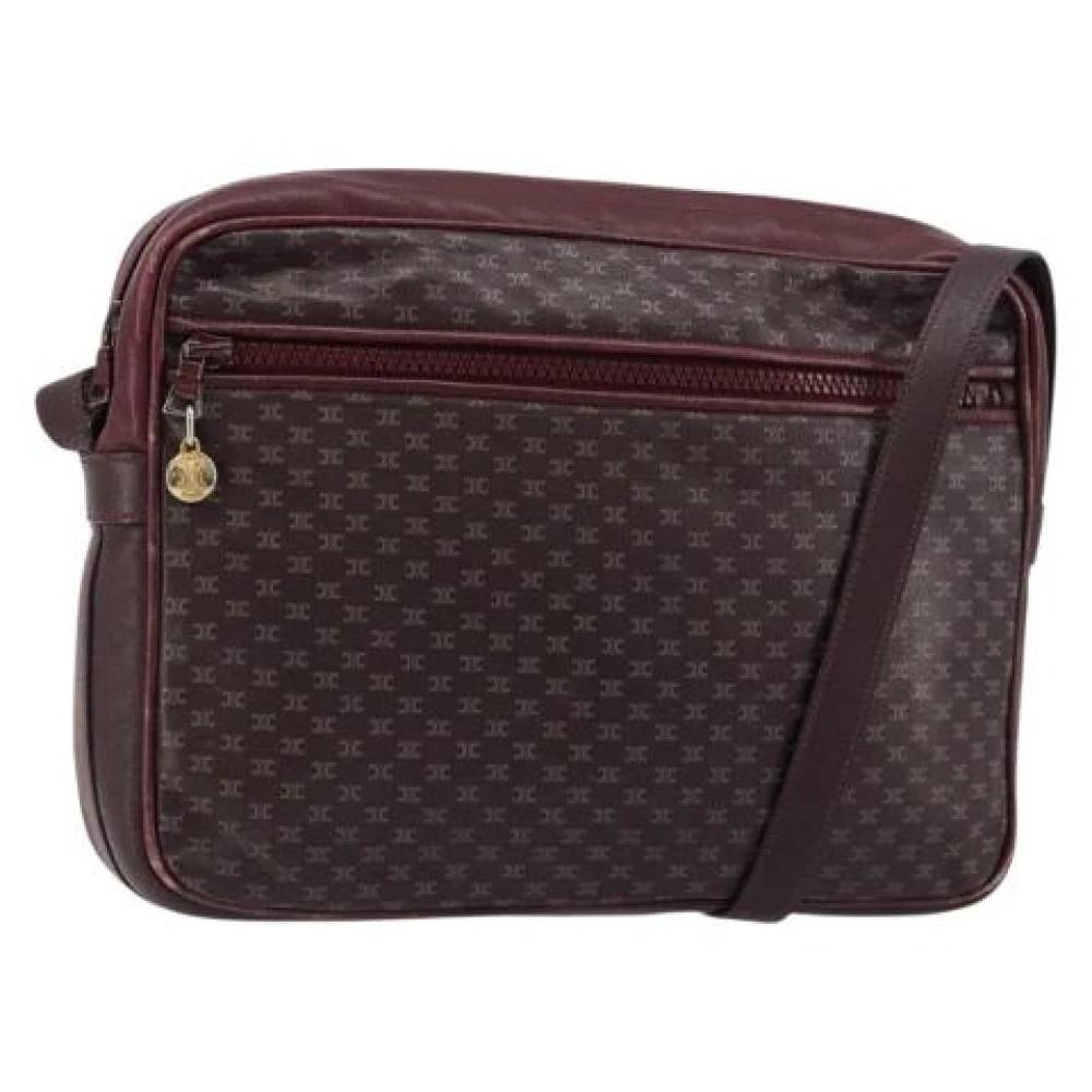 Celine Vintage Pre-owned Vintage Skuldertaske - Vintage - Dame - Rød - ONE SIZE - Uld