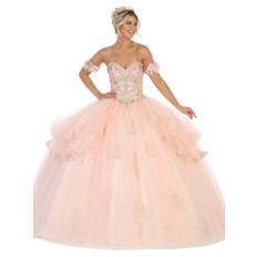 May Queen - LK120 Jeweled Sweetheart Bodice Ballgown