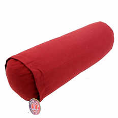 Rund Yoga pude i rød - Yoga - Pude - Bolster - GodKarmaShop