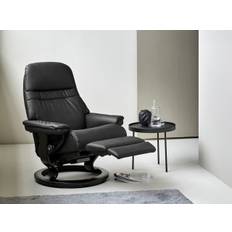 Stressless® Sunrise Power lænestol sort batick læder