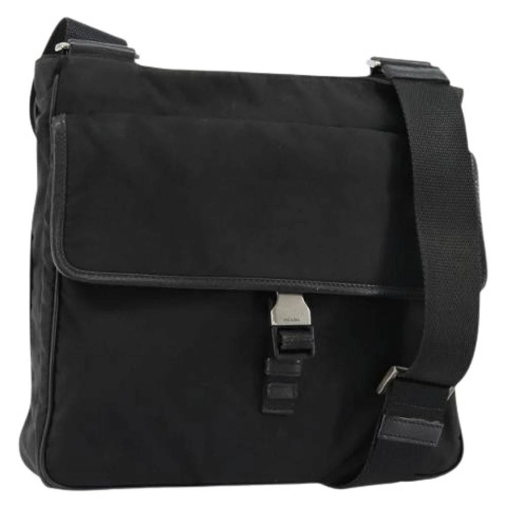 Prada Vintage Pre-owned Vintage Cross Body Bag - Vintage - Dame - Sort - ONE SIZE - Uld