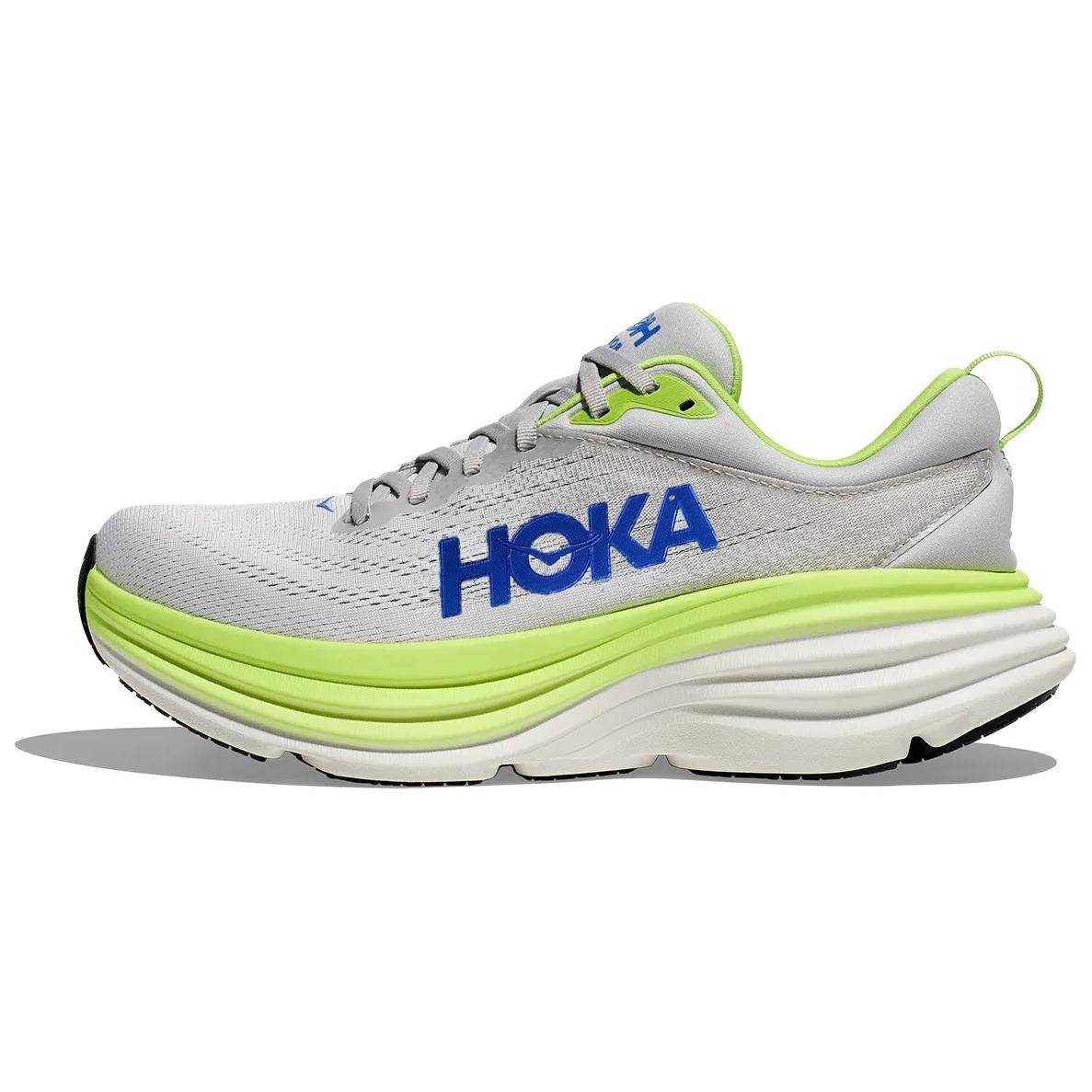 HOKA Bondi 8 2E Bred Stardust Sallad Herr Sneakers Grå 1127953-STTC cm white