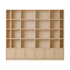 Muuto Stacked förvaringssystem Bookcase Configuration 1 Oak - Beige