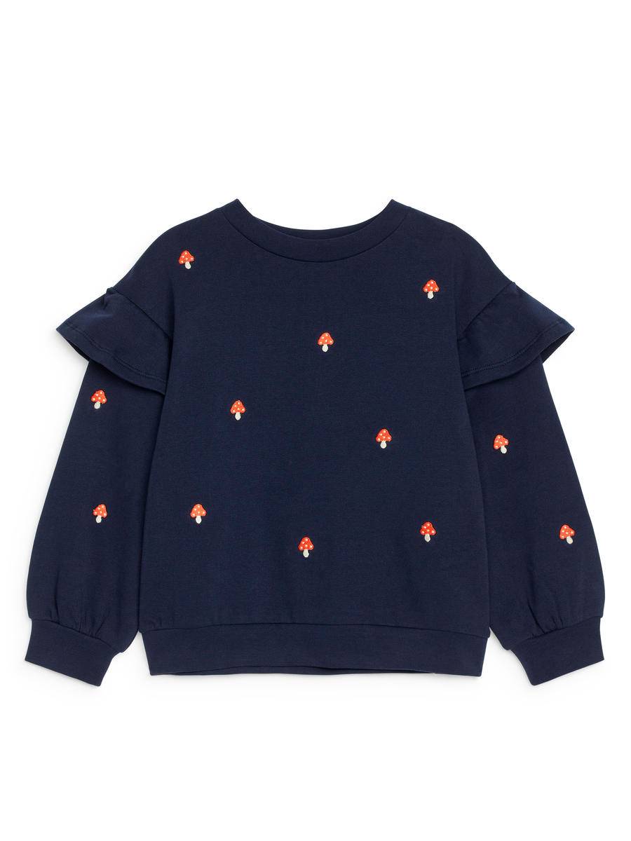 ARKET Sweatshirt Med Volanger -Blå, 122/128