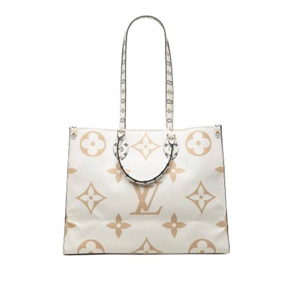 Louis Vuitton Vintage Pre-owned Onthego Tote Bag - Vintage - Dame - Beige - ONE SIZE - Uld