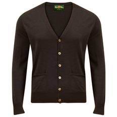 Alan Paine cardigan merinoull mörkbrun (EU46)