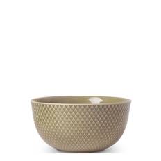 Rhombe Earth Serveringsskål Ø17.5 Cm Clay Home Tableware Bowls & Serving Dishes Serving Bowls Beige Lyngby Porcelæn