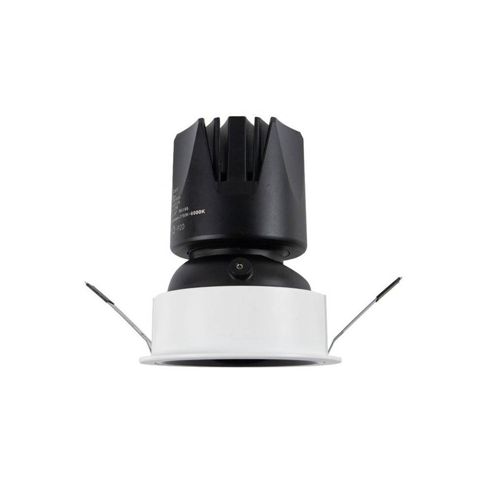 Matter WiFi LED Spotlight 12W Anti-Glare Dimmable Ceiling Light 24Angle Adjustable Support Voice Control