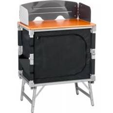 Bamboo 3 in 1 Folding Table/Storage Camping Cupboard