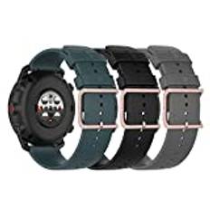 (3-pack) Chofit-remmar kompatibla med Polar Vantage M2-rem, 22 mm Qucik Release Ersättningsarmband mjukt vattentätt silikon sportband för Vantage M2/Vantage M Smartwatch (3A)