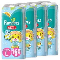 [Pants L size] Pampers Diaper Smooth and airy pants (9~14kg) 160 pieces (40 pieces x 4 packs) Case item