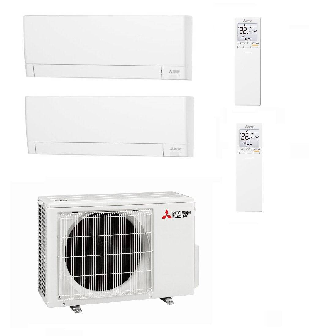 Multi Split Air Conditioner Mitsubishi Electric Hyper Heating MXZ-2F53VGHZ(HH) + 2x MSZ-AY25VGK