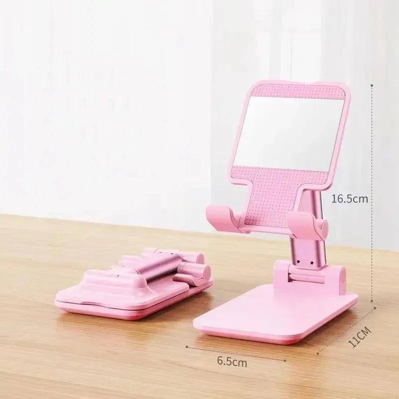 Folding Cell Phone Holder Retractable Mobile Phone Stand Flexible Adjustable Desktop Tablet Live Streaming Bracket iPad Holder