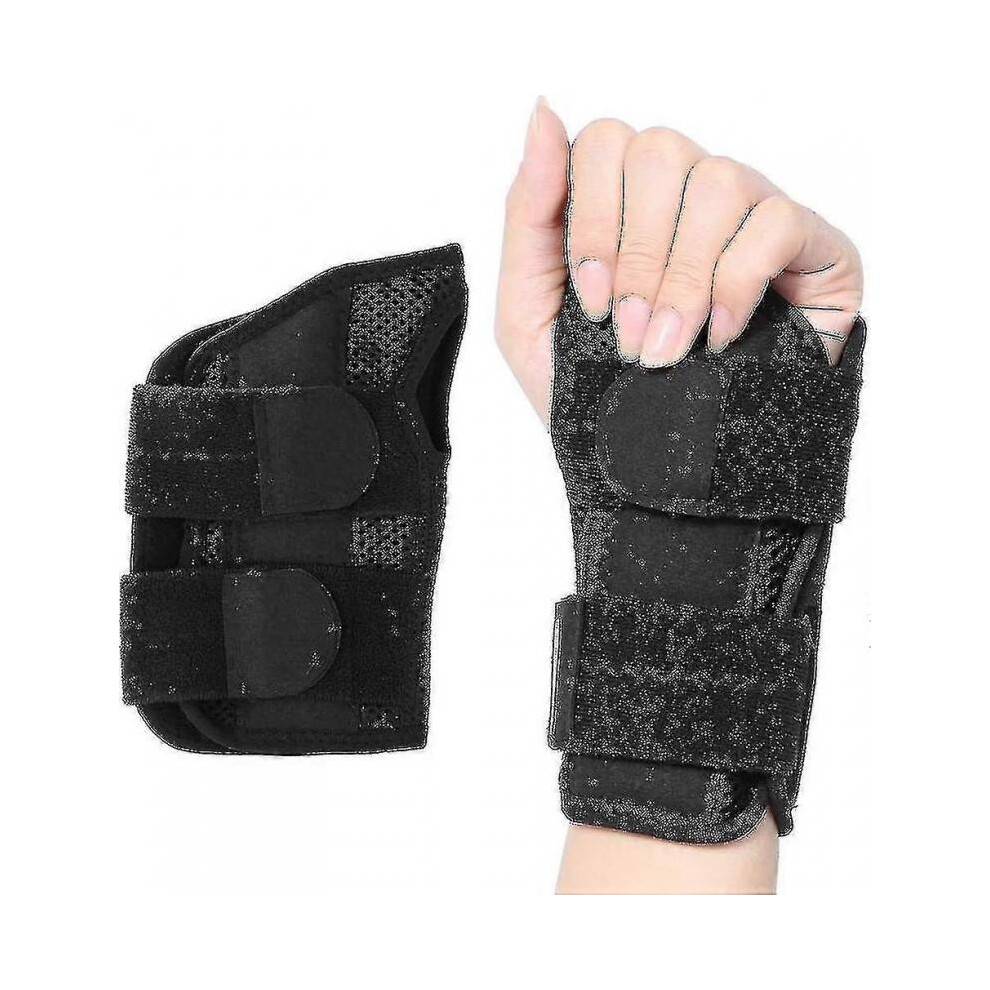 (S-Righthands, Black) Carpal Tunnel Wrist Brace For Tendonitis Arthritis, Breathable Wrist Splint Brace Night Support Adjustable Straps