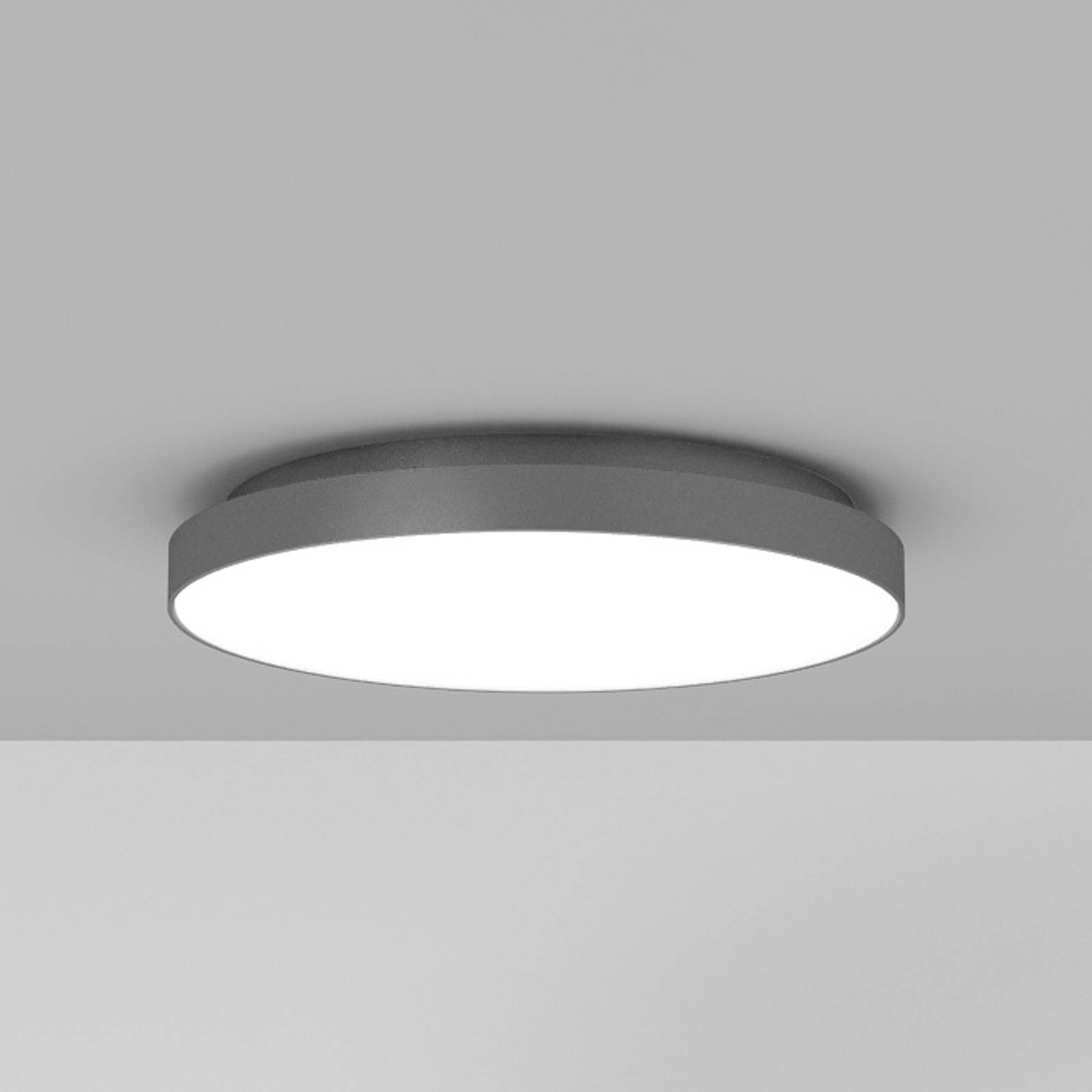 Rotaliana Design taklampa Venere W2, Aluminium / grå / zink, Vardagsrum / matsal, Aluminium / grå / zink, Design, Taklampa