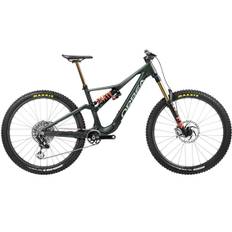 Rallon M-Ltd Full Suspension Mountain Bike - Forest Green Carbon View/Blue Stone (2024)