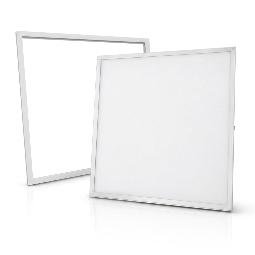 60x60 Troldtekt panel + ramme med fjedre - Komplet sæt, 36W - Dæmpbar : Ikke dæmpbar, Kulør : Kold