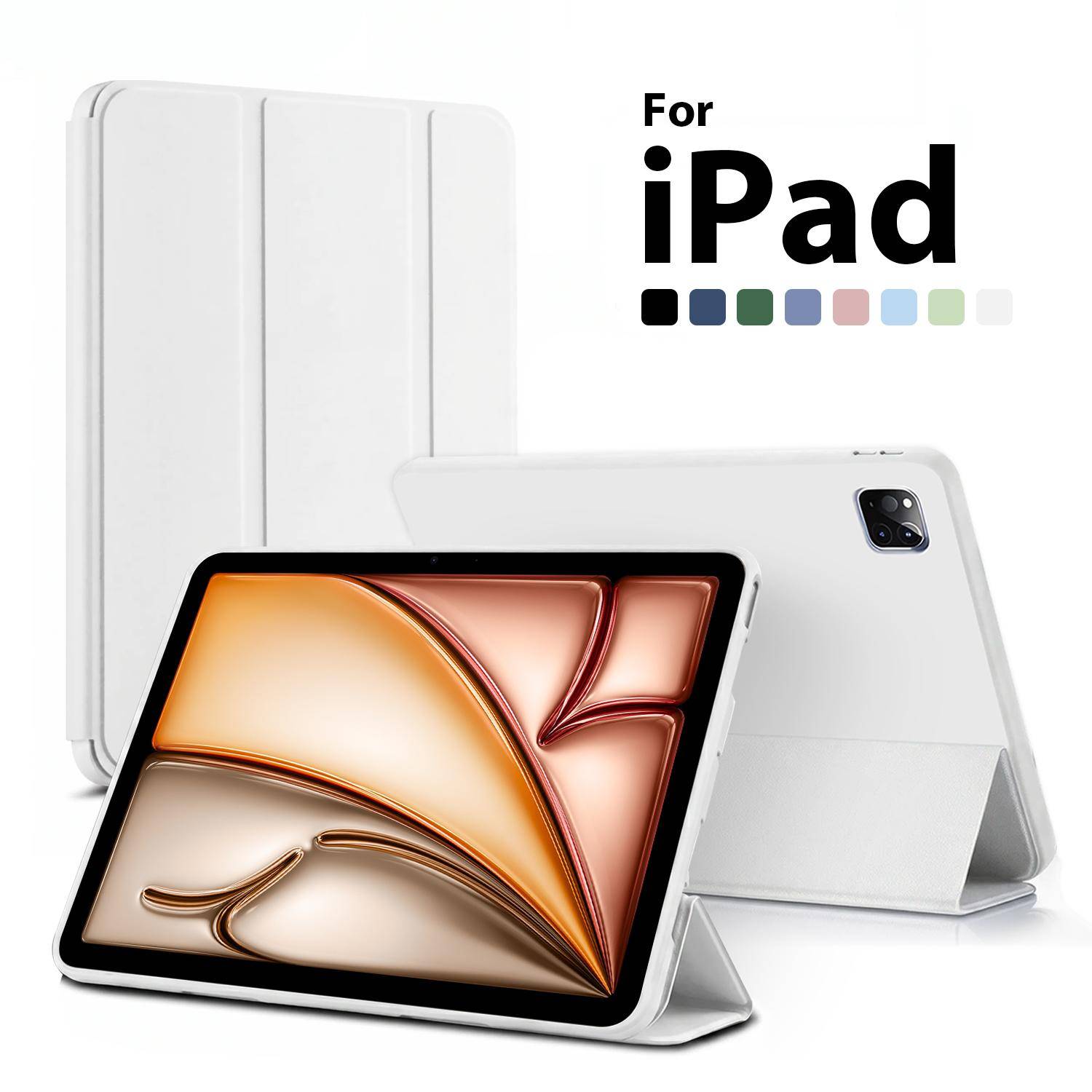 Fodral för iPad 11:e A16 Air 11 M4 2026 M3 M2 5 4 10 9 9:e 10:e Generationen Pro 13 M5 12.9 Mini 7 6 A17 10.9 2025 Skydd Tillbehör ljusgrön färg