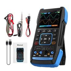 VOBOR Oscilloskop multimeter, oscilloskop 2 kanaler, 3-i-1 handhållen oscilloskop, 10 MHz bandbredd 50 MSa/s samplingsfrekvens 999 räkningar, USB digital oscilloskop multimeter med sond, multimeter