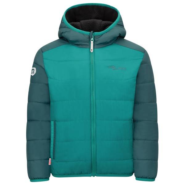 Trollkids Kid's Sandvika Turnover Jacket Fleecejakke Børn størrelse 140 farve turkis